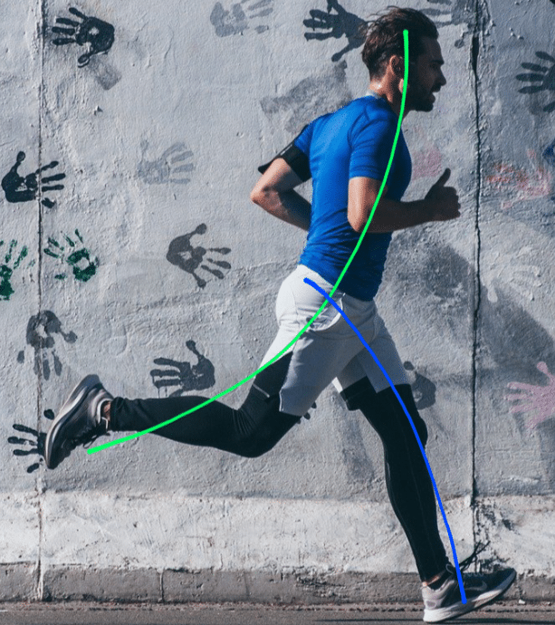 Man running gesture drawing